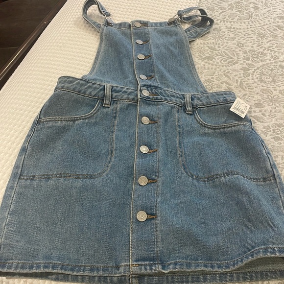 PAC Sun Denim Skirt Overalls - Picture 1 of 3